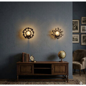 Vintage Whimsical Celestial Partylite Wall Sconces Sun & Moon Candle Holders